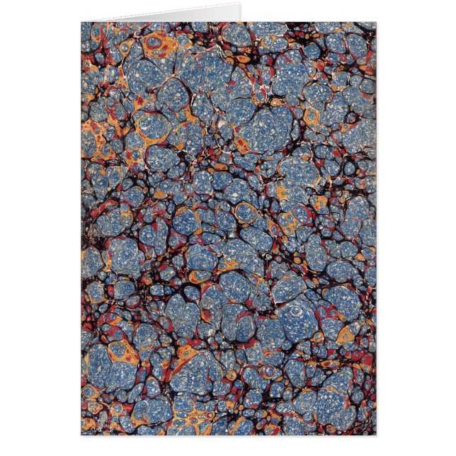 Padrão de Papel Marcado Azul Obrigado Cartões (Frente)