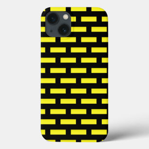 Padrão de parede preto e amarelo