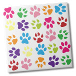 Padrão de Pata Colorida Bonito<br><div class="desc">Impressão super fofo e moderno com patas de animais de todas as cores. Perfeito para um impressão bonitinho. Excelente para amantes de animais de estimação e pais de animais de estimação, ou um escritório de veteranos ou um camponês. Muitas opções! Apresenta toneladas de cores como rosa, amarelo, laranja, roxo e...</div>
