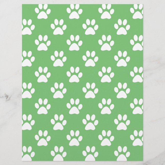Padrão de patas verdes e brancas (Frente)