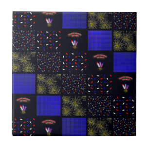 Padrão de patch do quarto de julho - 4 de julho