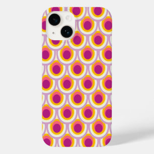 Padrão de peacock amarelo-rosa brilhante