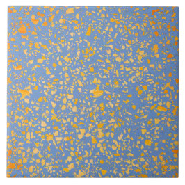 Padrão de Pedra Simples Mínimo Amarelo Azul Terraz