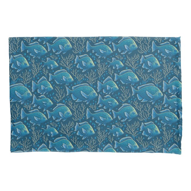 Padrão de Peixes Azuis (Frente)