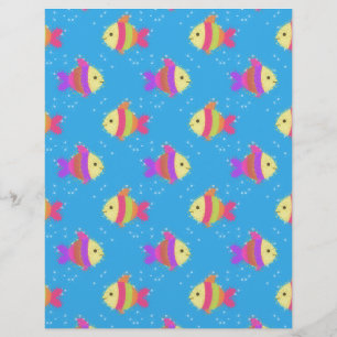 Padrão de peixes de natação