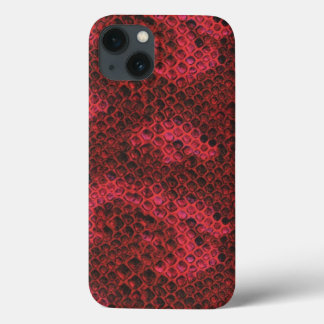 Padrão de Pele de Cobra vermelho e preto