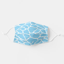 Padrão de Pele de Girafa Branco Azul