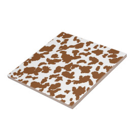 Padrão de Pele de Vaca Marrom e Branco