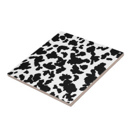 Padrão de Pele de Vaca Preta e Branca