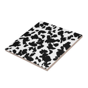 Padrão de Pele de Vaca Preta e Branca