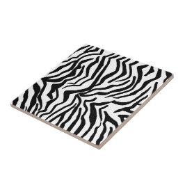 Padrão de pelo de zebra preta e branca