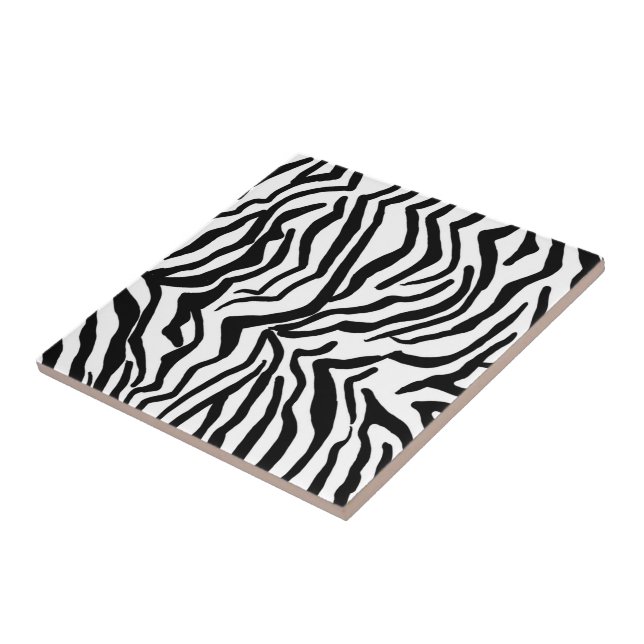 Padrão de pelo de zebra preta e branca (Lateral)