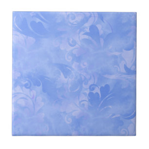 Padrão de pena de Abstrato azul do Periwinkle
