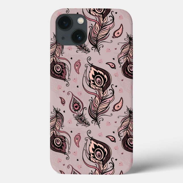 Padrão de pena de peacock (Verso)