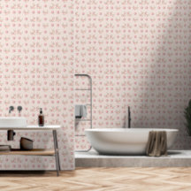 Padrão de Peônia Rosa e Rosa