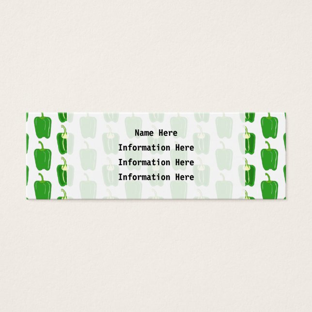 Padrão de Pimentos Verdes. (Frente)