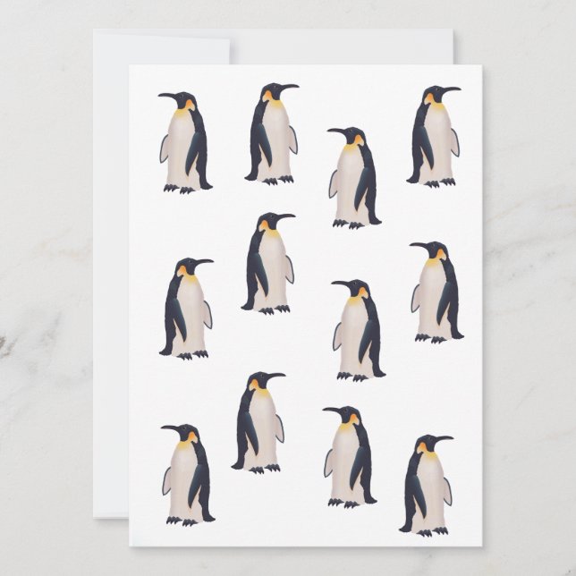 Padrão de Pinguins Fofos (Frente)