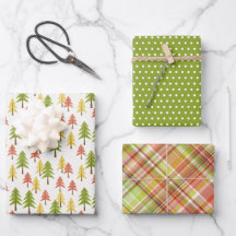 Padrão de Pinheiros Simples de Floresta Chic Cute 