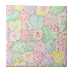 Padrão de Piquenique com Remendo Floral Pastel (4)