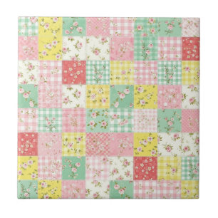 Padrão de Piquenique em Remendo Floral Pastel (6)