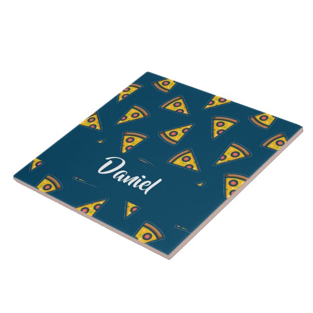 Padrão de pizza em azul (Lateral)