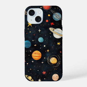 Padrão de Planetas Espaciais Fofo