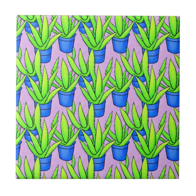 Padrão de Plantas de Aloe Vera (Frente)