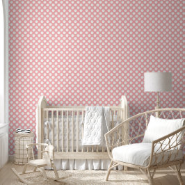Padrão de Polkadots Rosa-Cor-de-Pêssego Elegante