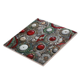 Padrão de Pontos de Natal Vermelho e Branco