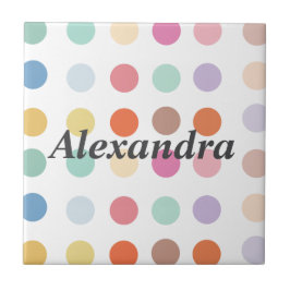 Padrão de pontos multicolores