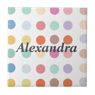 Padrão de pontos multicolores