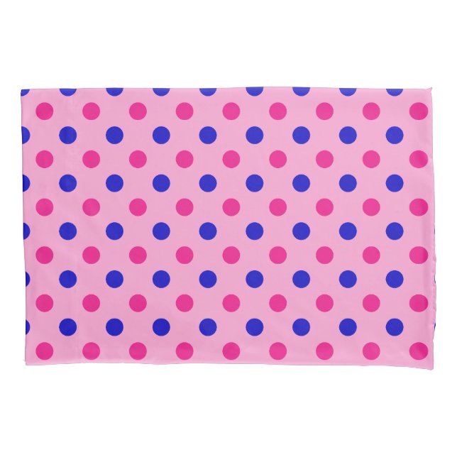 Padrão de Pontos Rosa Azul Rosa (Frente)