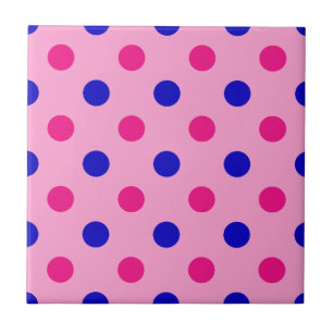Padrão de Pontos Rosa Azul Rosa