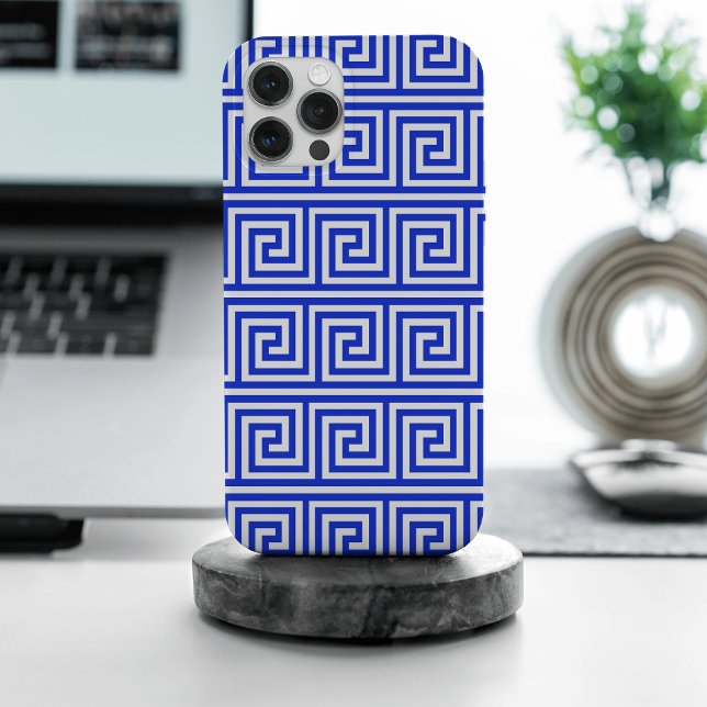 Padrão de Praças da Chave Meandro Grega Azul (Criador carregado)
