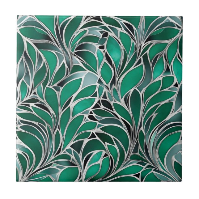 Padrão de Prata Emeral Verde (Frente)