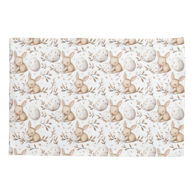 Padrão de Primavera de coelhos de Páscoa sem costu (Verso)