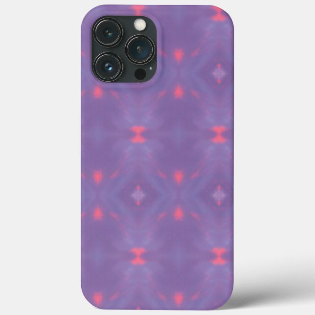 Padrão de Primavera púrpura e rosa suave (Verso)