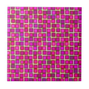 Padrão de quadrados cor-de-rosa abstrato