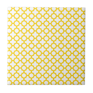 Padrão de Quatrefoil Amarelo