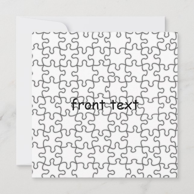 Padrão de quebra-cabeça (Adicione sua imagem) (Frente)