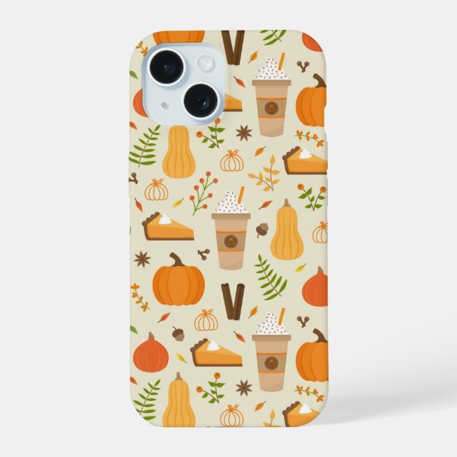 Padrão de queda de laranja divertido (Verso)