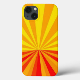 Padrão de Raios Amarelo, Laranja e Vermelho Móvel