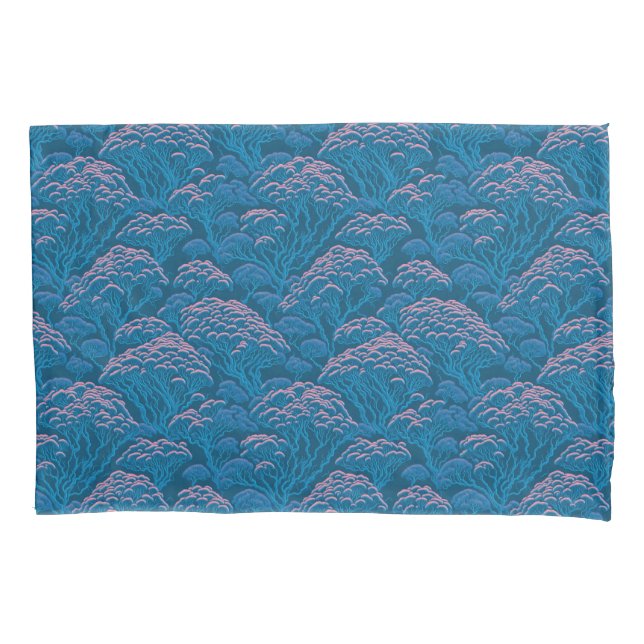 Padrão De Recife De Coral Azul E Rosa (Frente)