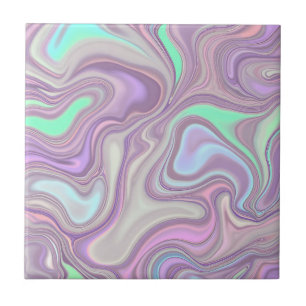 Padrão de Redemoinho de Mármore Roxo Pastel