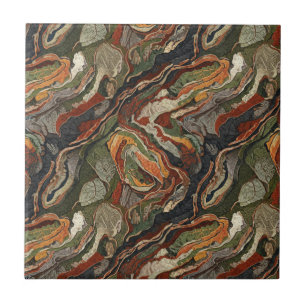 Padrão de redemoinho em tons terrosos abstratos