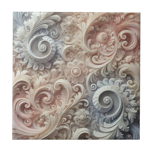 Padrão de rendas de Pastel de gradiente elegante (Frente)