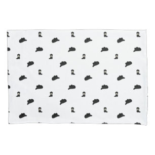 Padrão de Rodeio Minimalista Negro e Branco