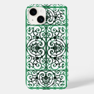 Padrão de rolagem verde e branco