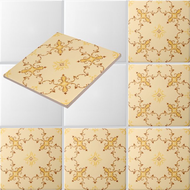 Padrão de rolos foliados inspirados no Rococó (Criador carregado)