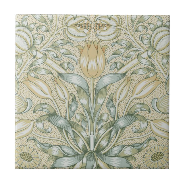 Padrão de Romã Antiga Lily de William Morris (Frente)